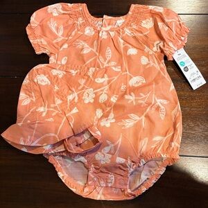 Carter's Orange Floral One Piece